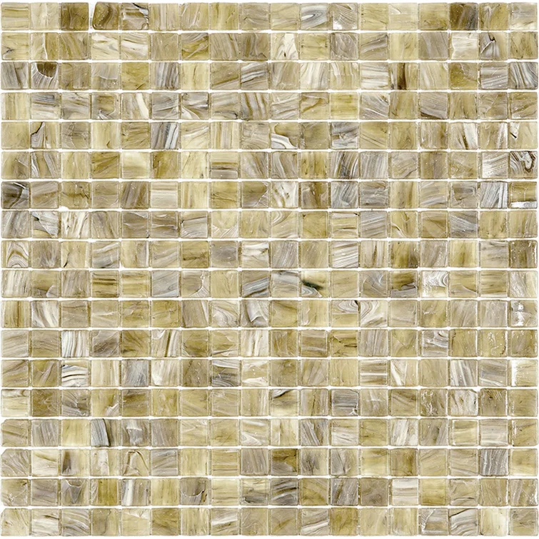 Skosh 0.6" x 0.6" Glass Grid Mosaic Wall & Floor Tile