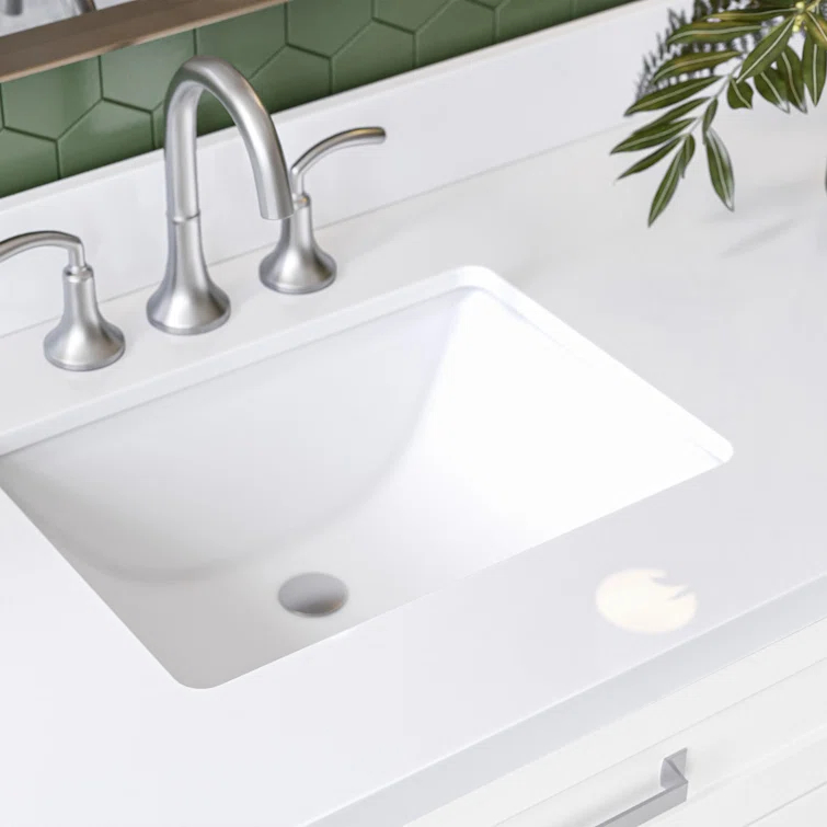 Ariel Monroe 67 Inch Single Rectangular Sink Bathroom Vanity With Pure White Quartz Countertop