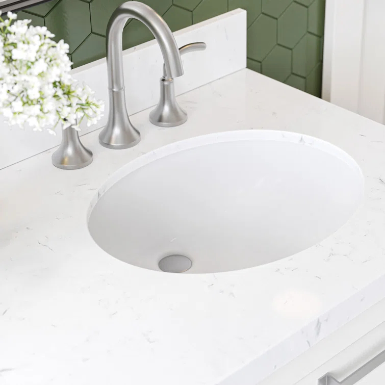 Ariel Monrow 66 Inch Double Oval Sink Bathroom Vanity With Carrara White Quartz Countertop