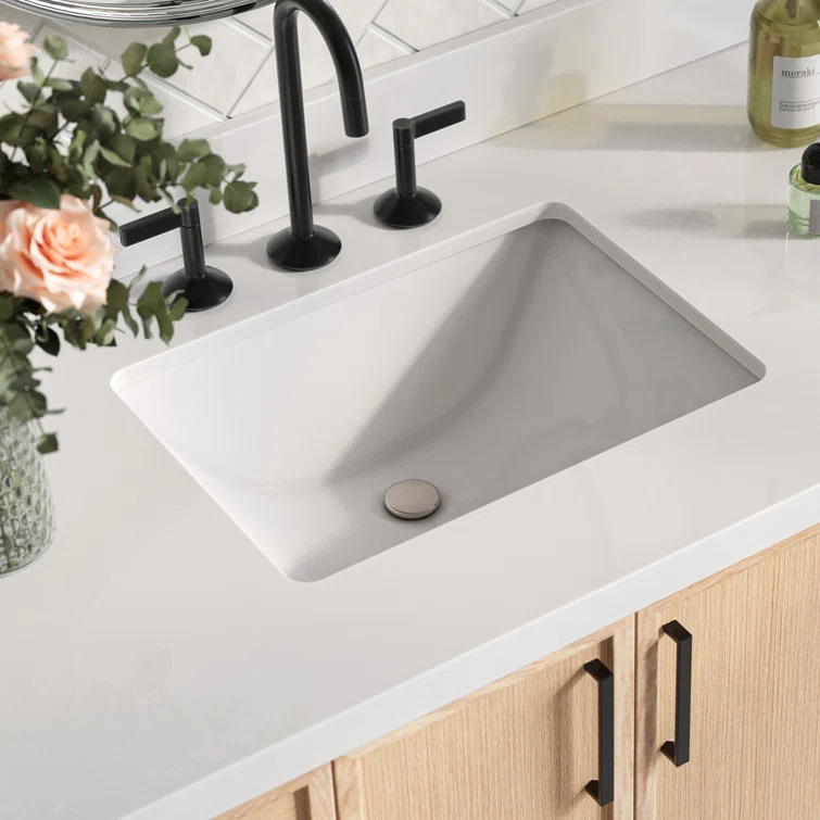 Ariel Kelly 43 Inch Single Rectangular Sink Bathroom Vanity With Quartz Countertop
