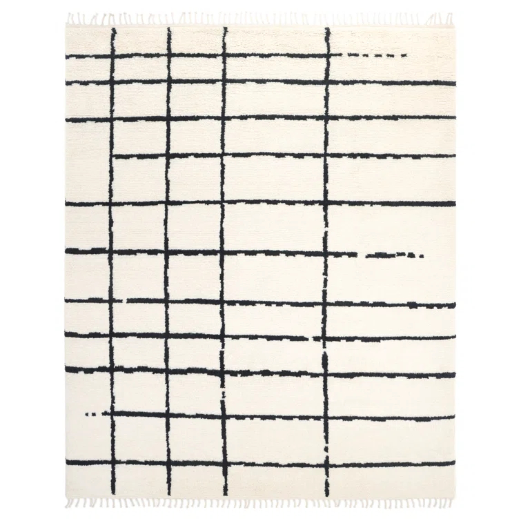 Hoxton Ivory/Black Rug