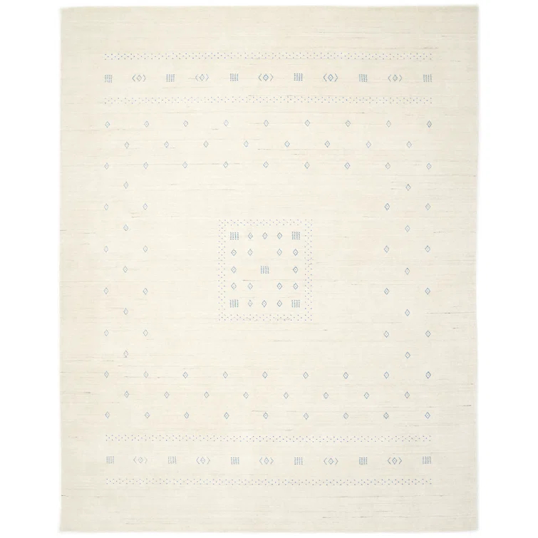 Cyrena Hand-Loomed Wool Rug - Ivory / 9' x 12'