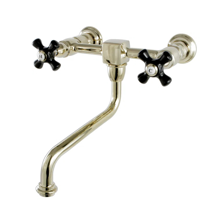 Kingston Brass Duchess Two-Handle 2-Hole Wall Mount Bathroom Faucet