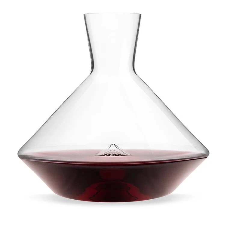 Handblown Clear Glass Magnum Wine Decanter