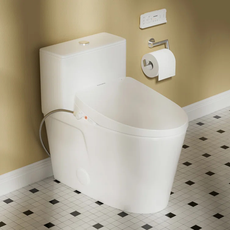 Casta Diva CD-Y020 Bidet Toilet Combo, Heated Seat, Warm Dryer, 1.0/1.6 GPF Power Dual Flush and MAP 1000g