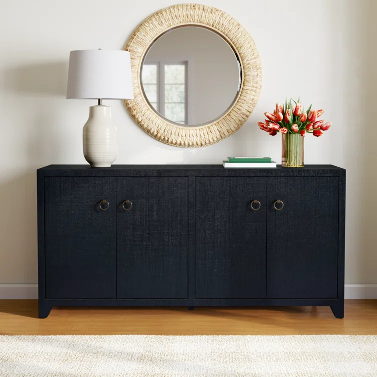 Cleo 70'' Wide Raffia Sideboard