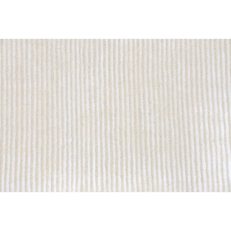 Edgy Hand Tufted Viscose Striped Rug