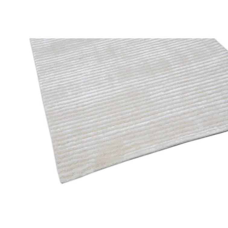 Edgy Hand Tufted Viscose Striped Rug
