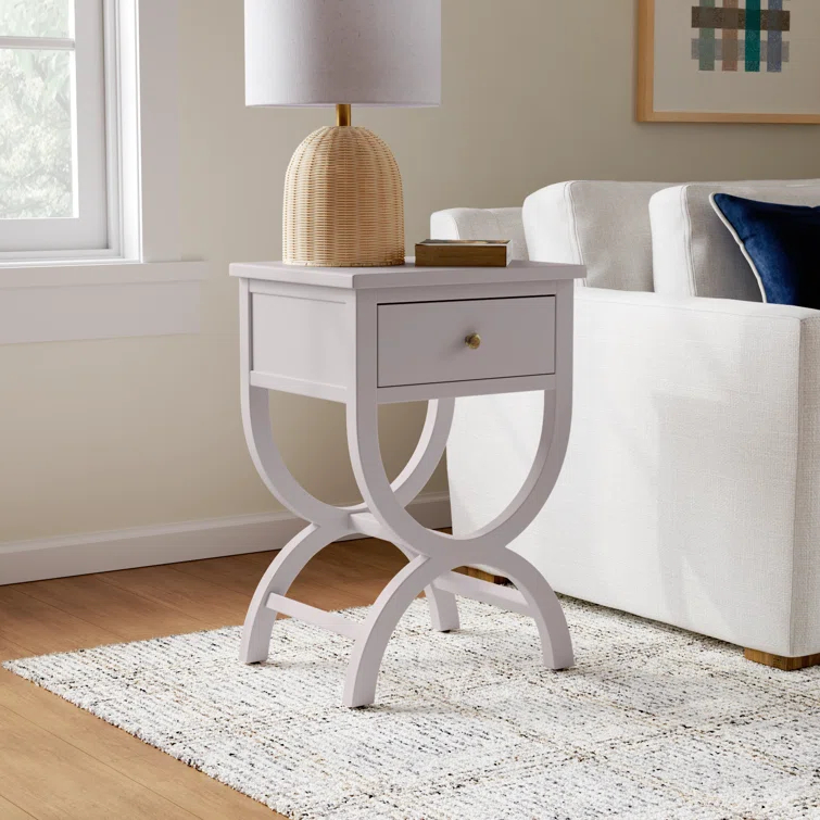 Floris End Table With Storage