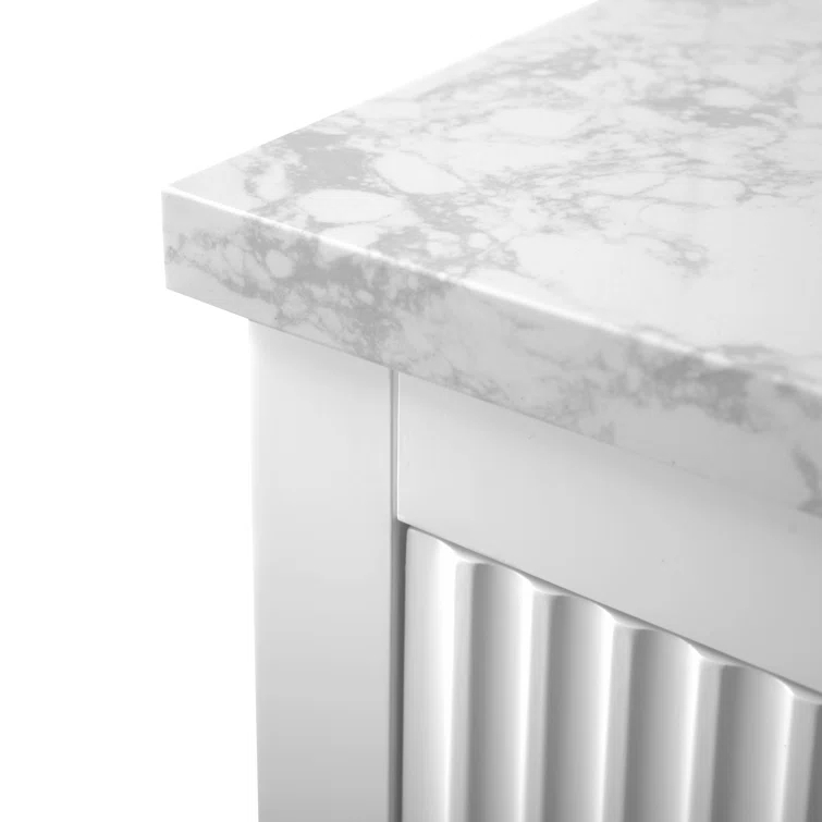 60'' Single Bathroom Vanity with Engineered Marble Top