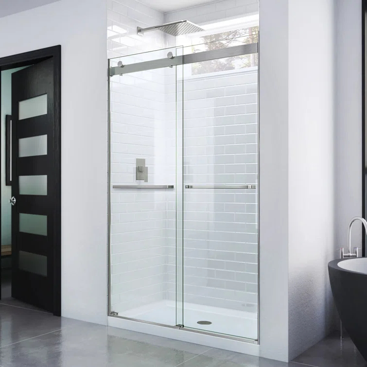 Essence 44" W x 76" H Frameless with ClearMax Technology Shower Door