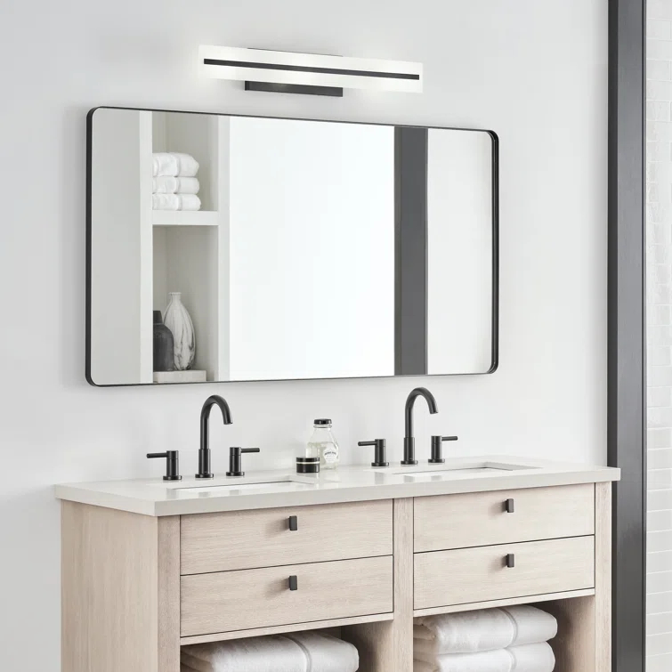 Midnight Black Satin Etched Glass 3-Light Vanity Fixture