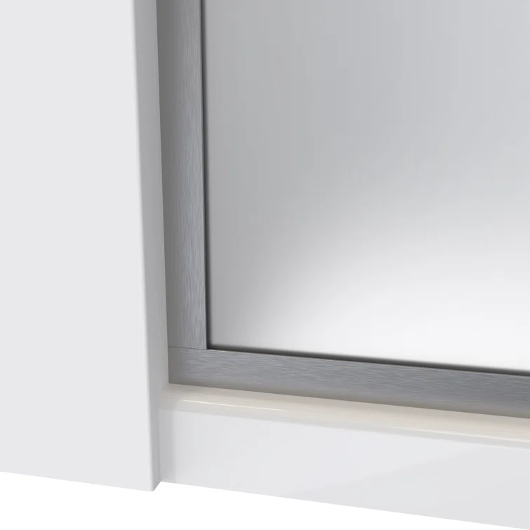 DreamLine Linea 30 in. W x 72 in. H Frameless Shower Screen in Brushed Nickel