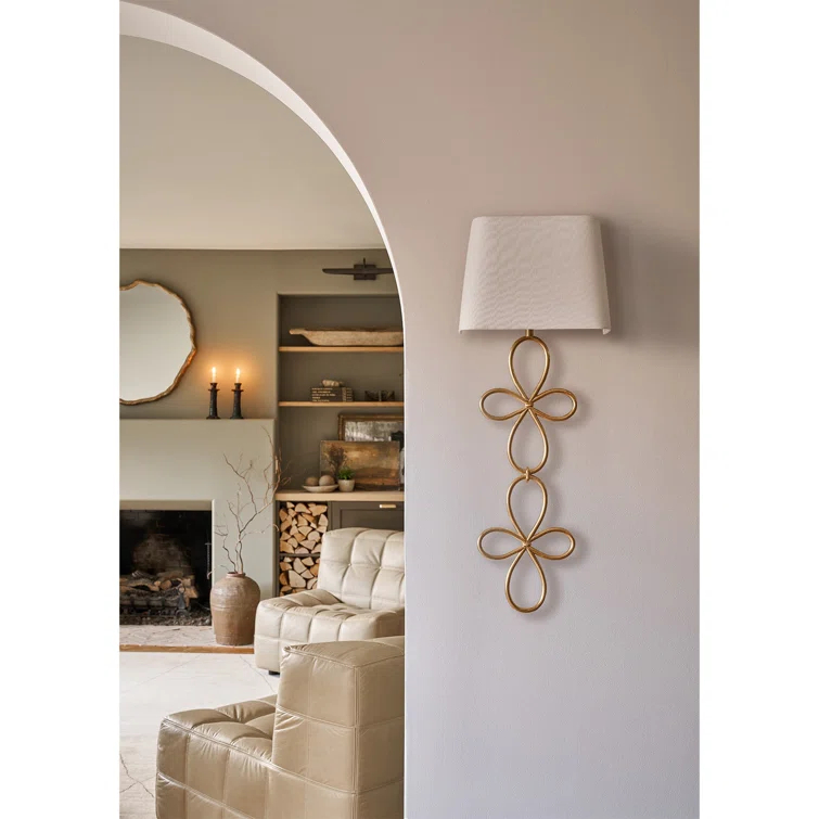 Regina Andrew Minuet Sconce (Gold Leaf)