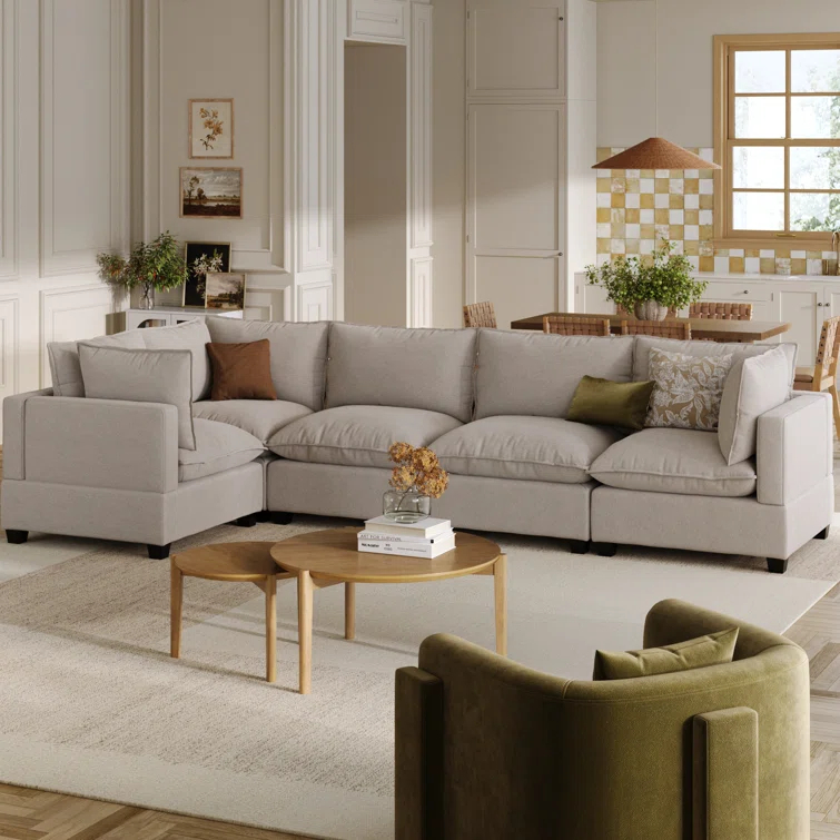 Modern Upholstered Cloud Sectional