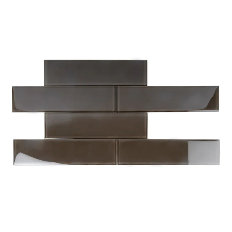 3" X 12" Glass Brick Look Subway Wall Tile