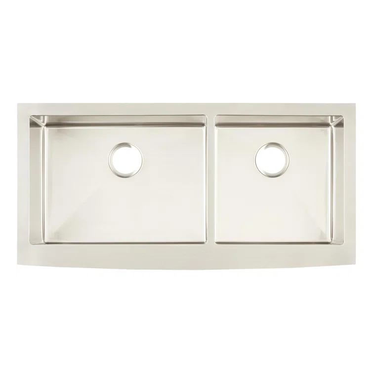 Fournier 42" L Double Basin Farmhouse / Apron Kitchen Sink