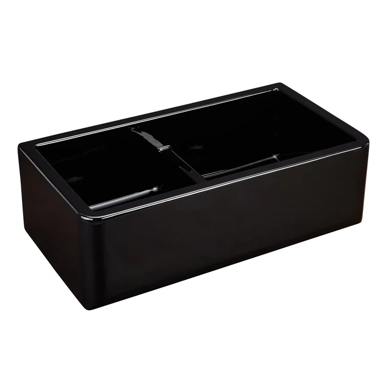 Grigham 33" L Double Basin Farmhouse / Apron Kitchen Sink