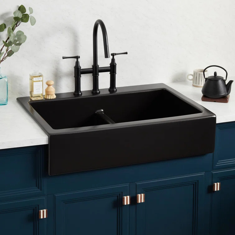 Galion 34" L Double Basin Farmhouse / Apron Kitchen Sink