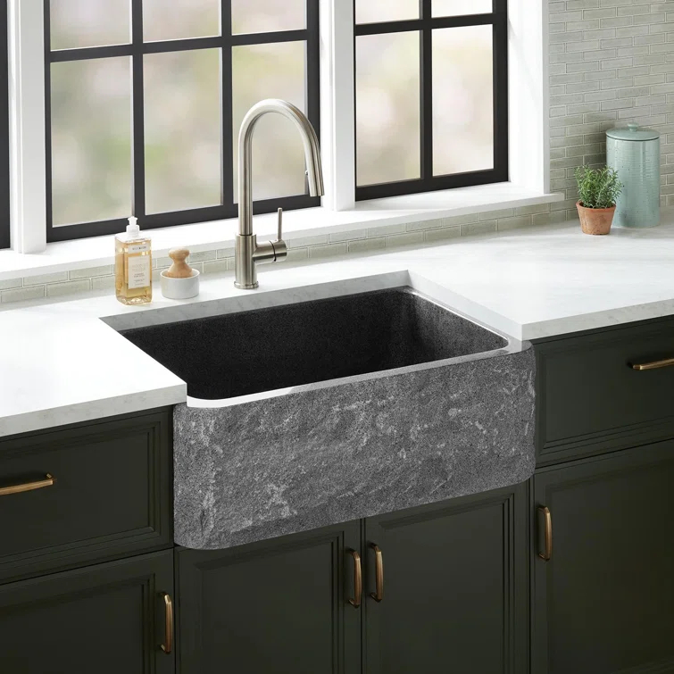 Finbrook 33" L Farmhouse / Apron Kitchen Sink