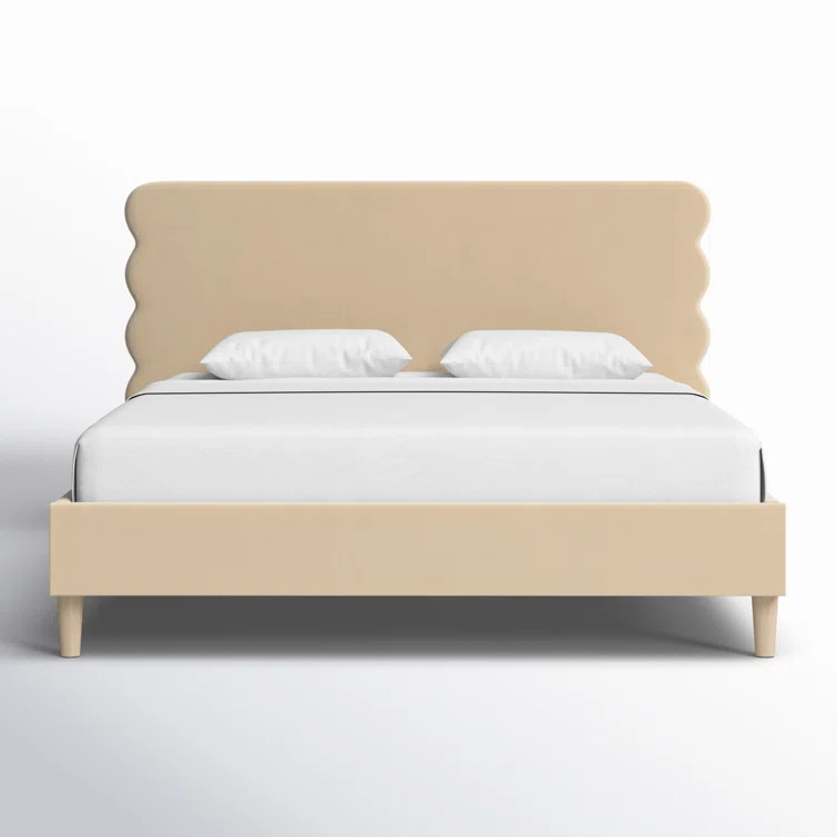 Henley Upholstered Scalloped Bed