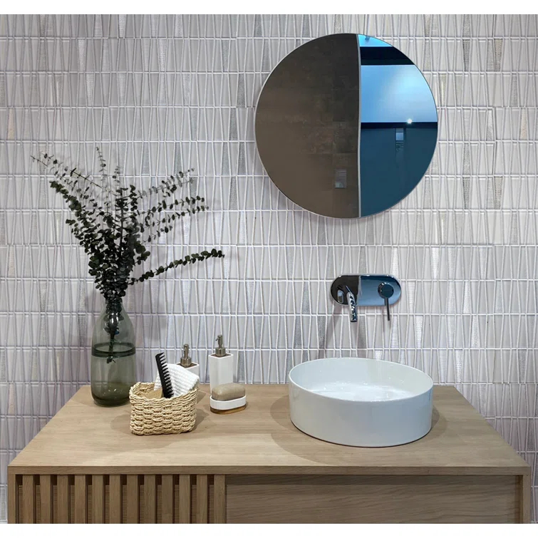 1" x 3" Glass Brick Joint Mosaic Wall and Floor Tile