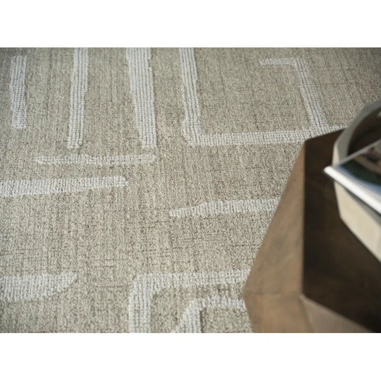 EXQUISITE RUGS Breckenridge Rectangle Hand Tufted Wool Area Rug