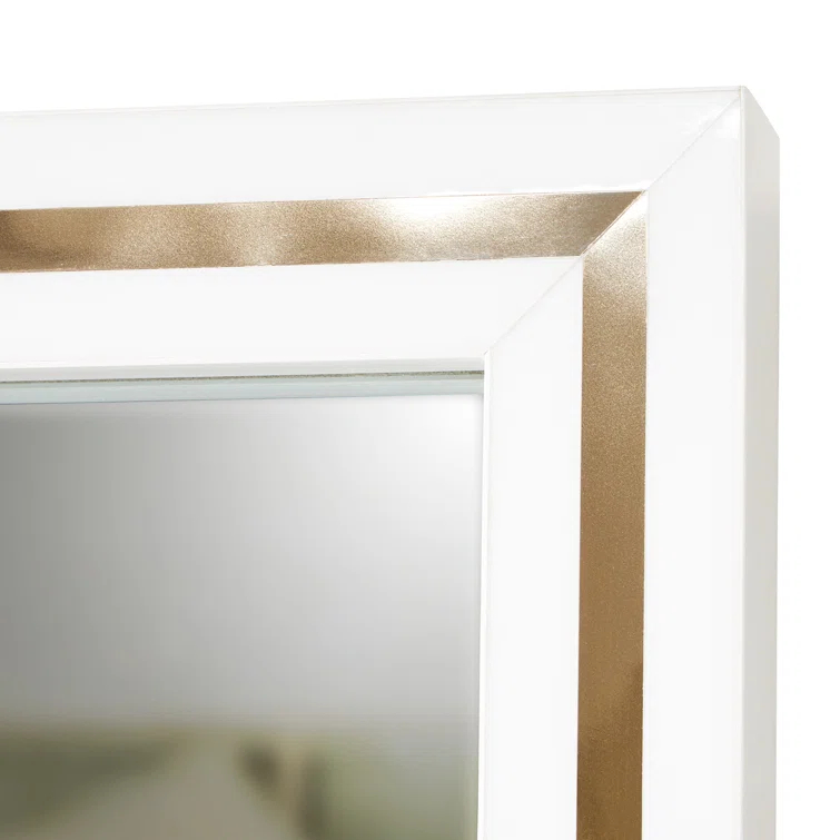 Palm Gate Dresser With Mirror - Cloud White