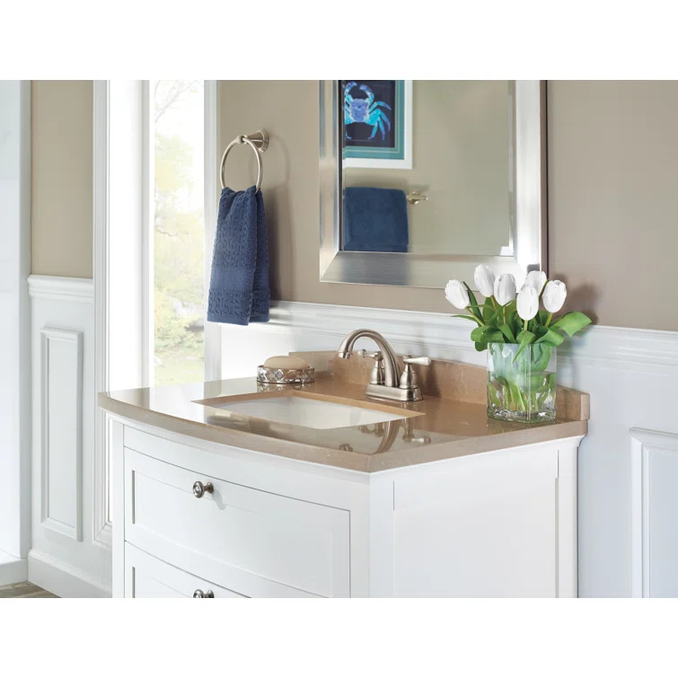 Windemere Centerset Bathroom Faucet with Drain Assembly, 2-handle Bathroom Sink Faucet