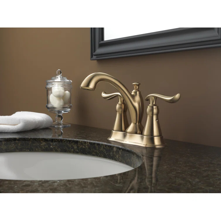 Linden Centerset Bathroom Faucet with Drain Assembly, 2-handle Bathroom Sink Faucet