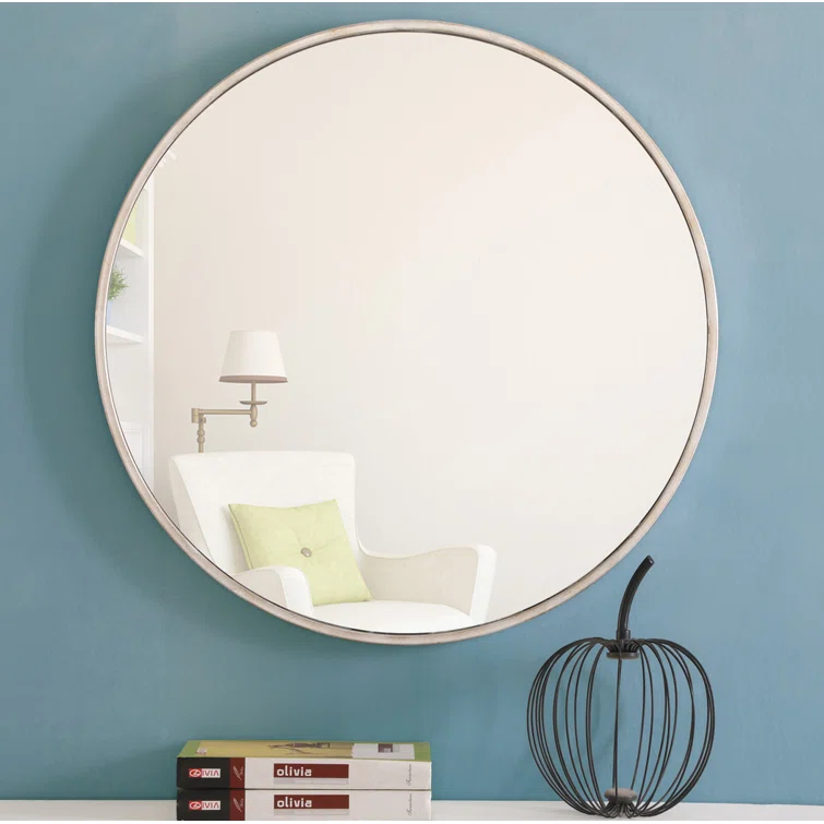 Sabine Metal Round Wall Mirror