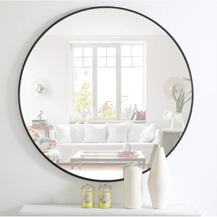 Sabine Metal Round Wall Mirror