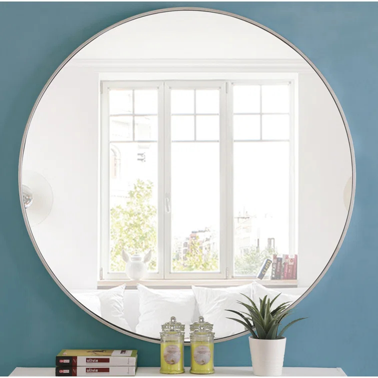 Sabine Metal Round Wall Mirror