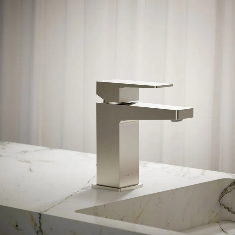 Kohler Honesty Single-Handle Bathroom Faucet with Pop-Up Drain Assembly, One Hole Bathroom Sink Faucet, 1.2 gpm