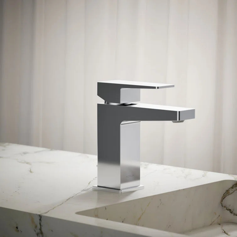 Kohler Honesty Single-Handle Bathroom Faucet with Pop-Up Drain Assembly, One Hole Bathroom Sink Faucet, 1.2 gpm