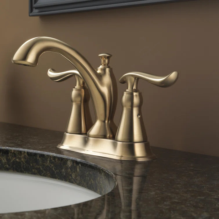 Linden Centerset Bathroom Faucet with Drain Assembly, 2-handle Bathroom Sink Faucet