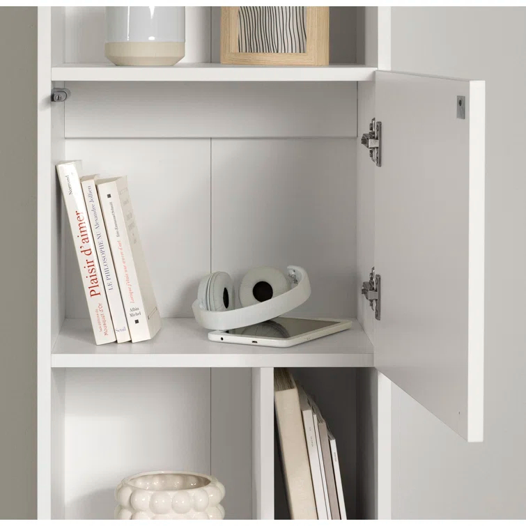 Liora Narrow 5-Shelf Narrow Bookcase