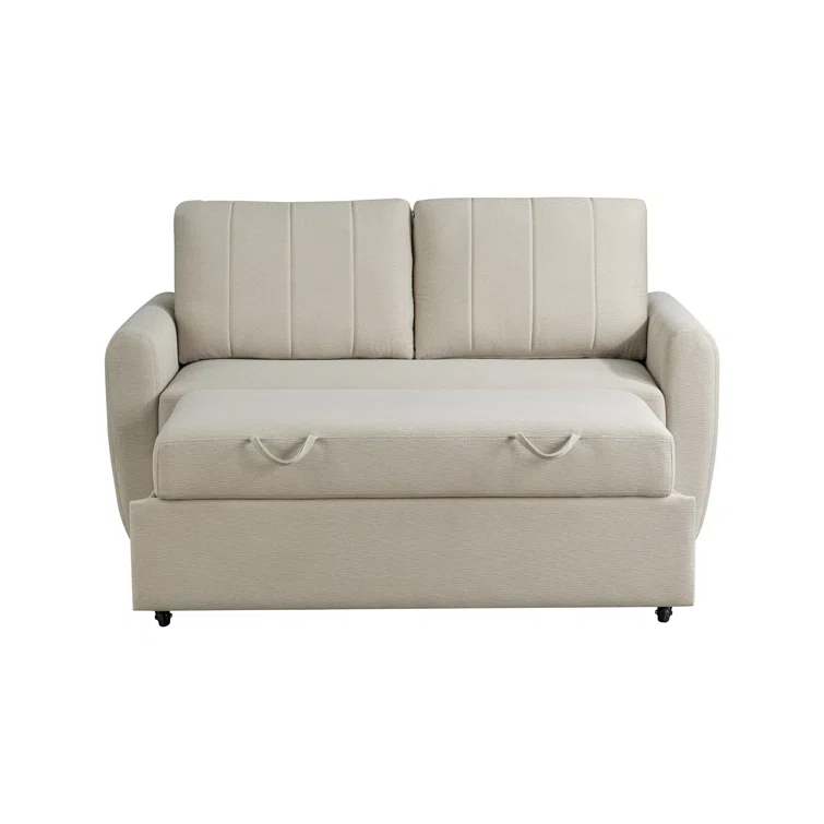 Serta Lowry 66.5" Full-Size Upholstered Convertible Sleeper Loveseat