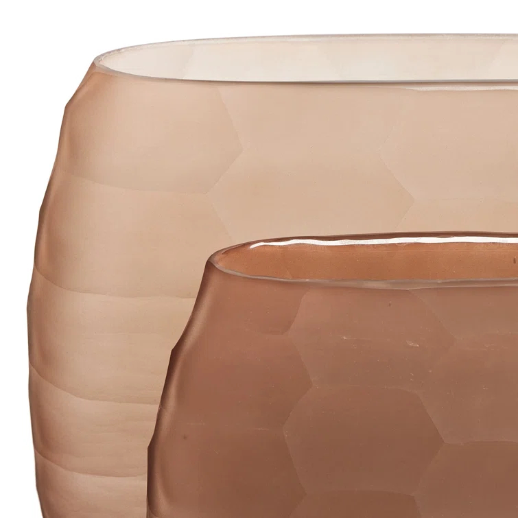 Textured Glass Table Vase