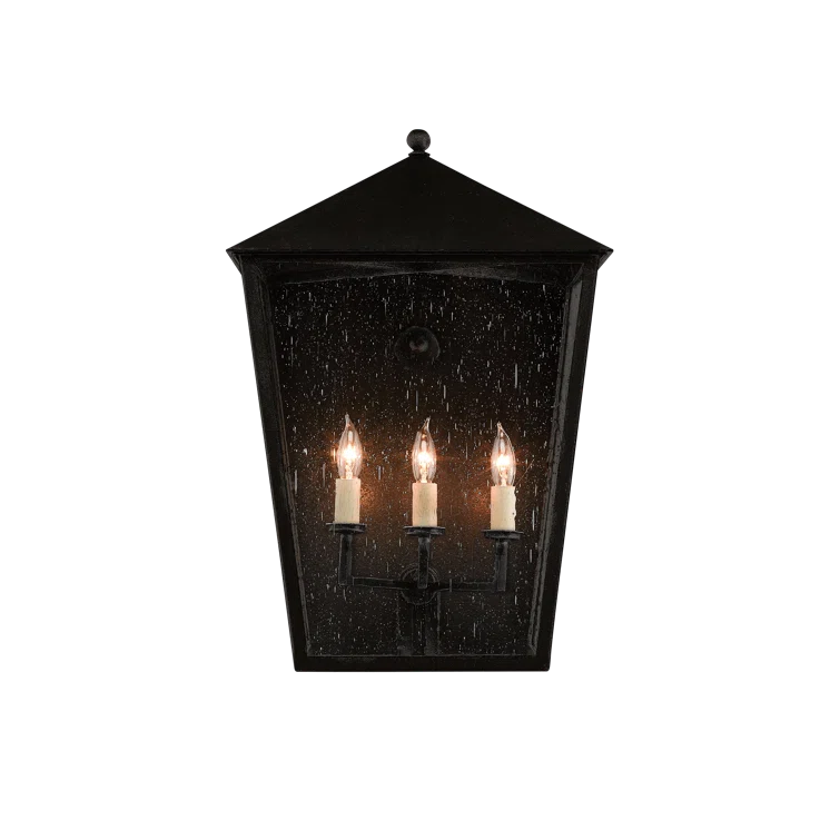 Leanne Outdoor Sconce - Black / Large