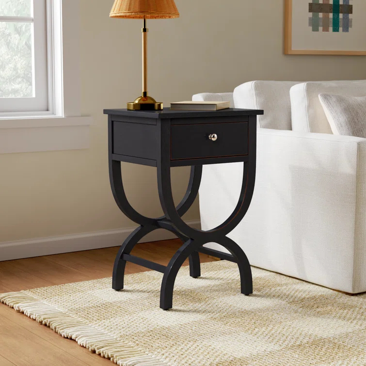 Floris End Table With Storage