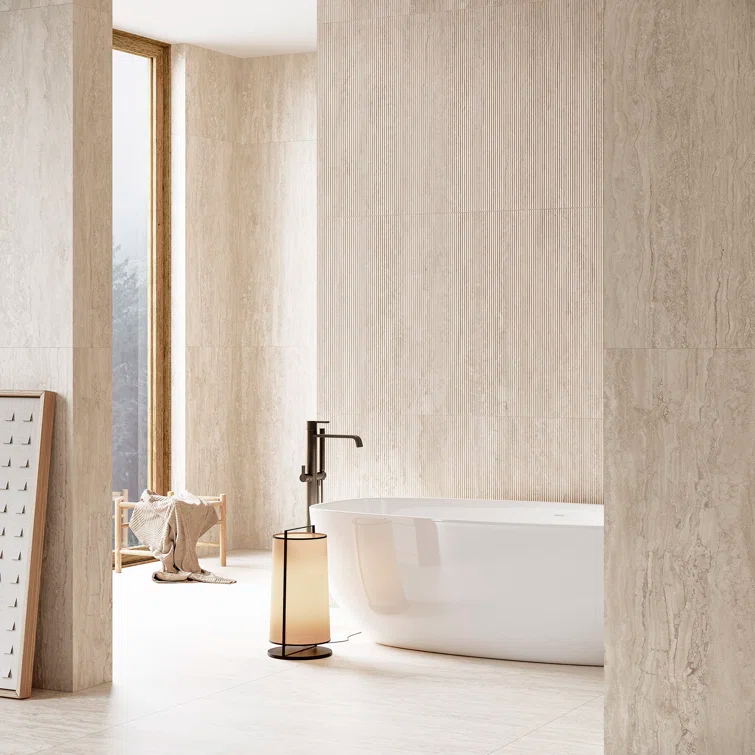 Spanish Marmol Porcelain 12" x 24" x 9mm Floor and Wall Tile Case(5 PCS, 10.76 Sq. Ft.)