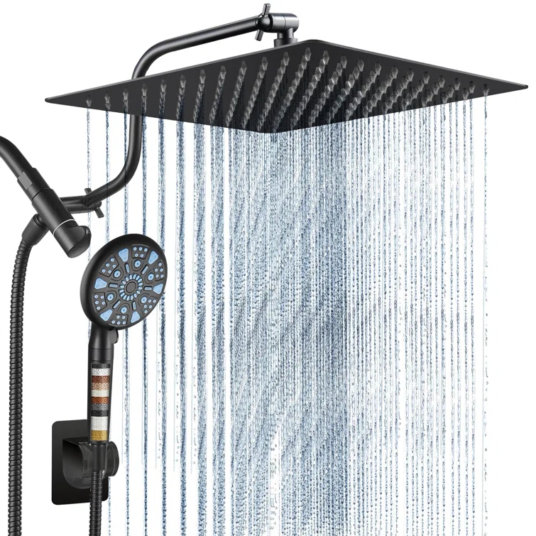 Easy To Install And Use: This Shower Heads With Handheld Spray Combo Truly Easy To Install With Universal G1/2 Threaded Connector For Any Standard Shower Pipe Or Water Pipe. Easy To Install In Minutes Without Any Tools, No Need To Hire A Plumber