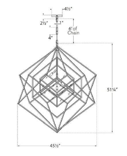 Cubist Chandelier