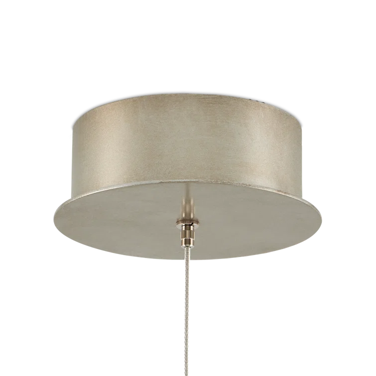 Pepper Silver Globe 5.5" Metal Pendant Light