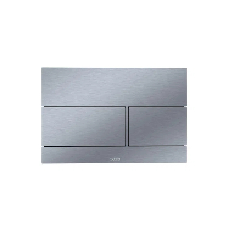 TOTO® Dual Flush Push Button Plate for Select DuoFit In-Wall Tank Unit, Stainless Steel - YT980#SS