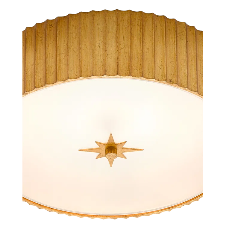 Patrisse Round Resin Flush Mount (15")