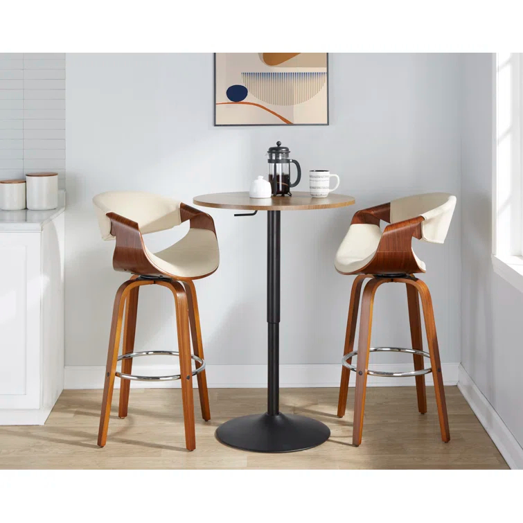Lariah Swivel Upholstered Counter Stool