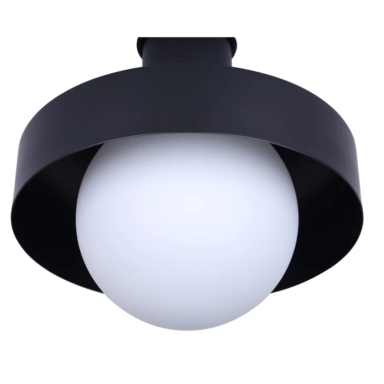 BAYLOR 1 Light Outdoor Lantern, Black Finish