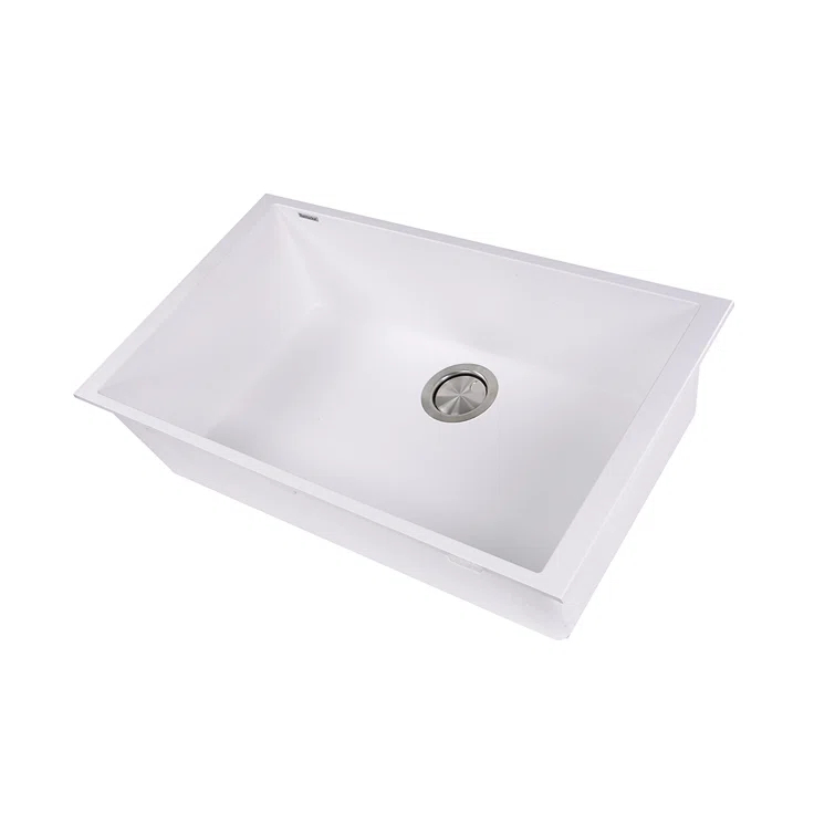 Plymouth 30'' L Undermount Single Bowl Granite Kitchen Sink